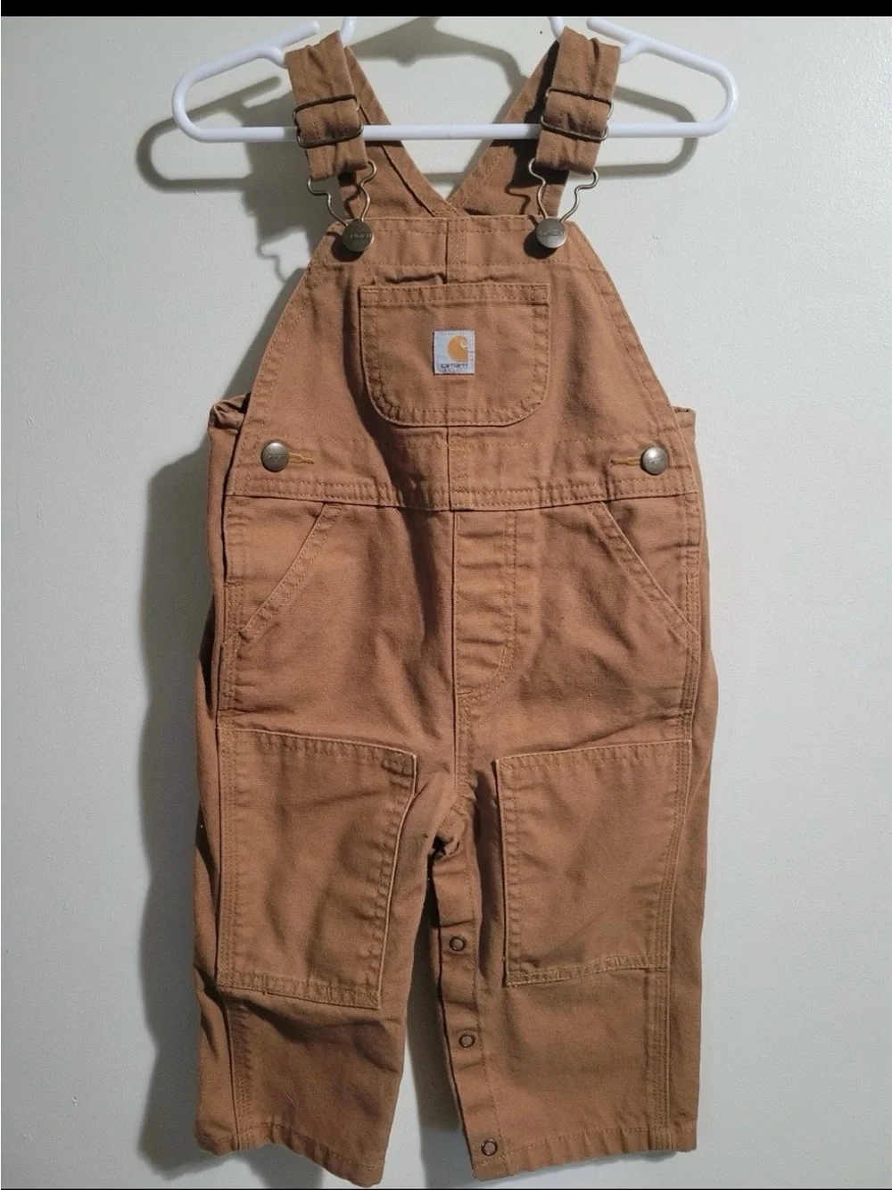 Carhartt baby boy Brown Tan Overalls